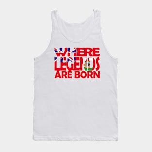 Bermuda Flag - Where Legends Are Born - Bermudian - Soca Mode Tank Top